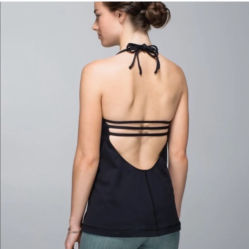 LULULEMON Alight Halter Tank Braided Aqua - Picture 9 of 10